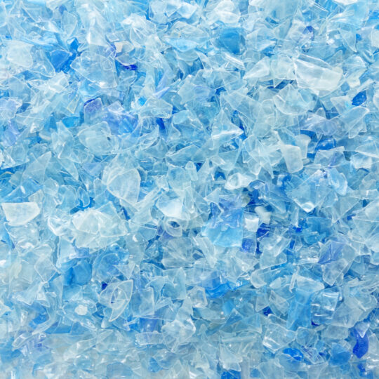 Hot wash Sky blue PET Flakes