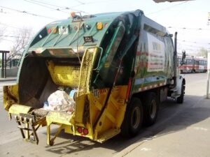 Photo of trash collection truck